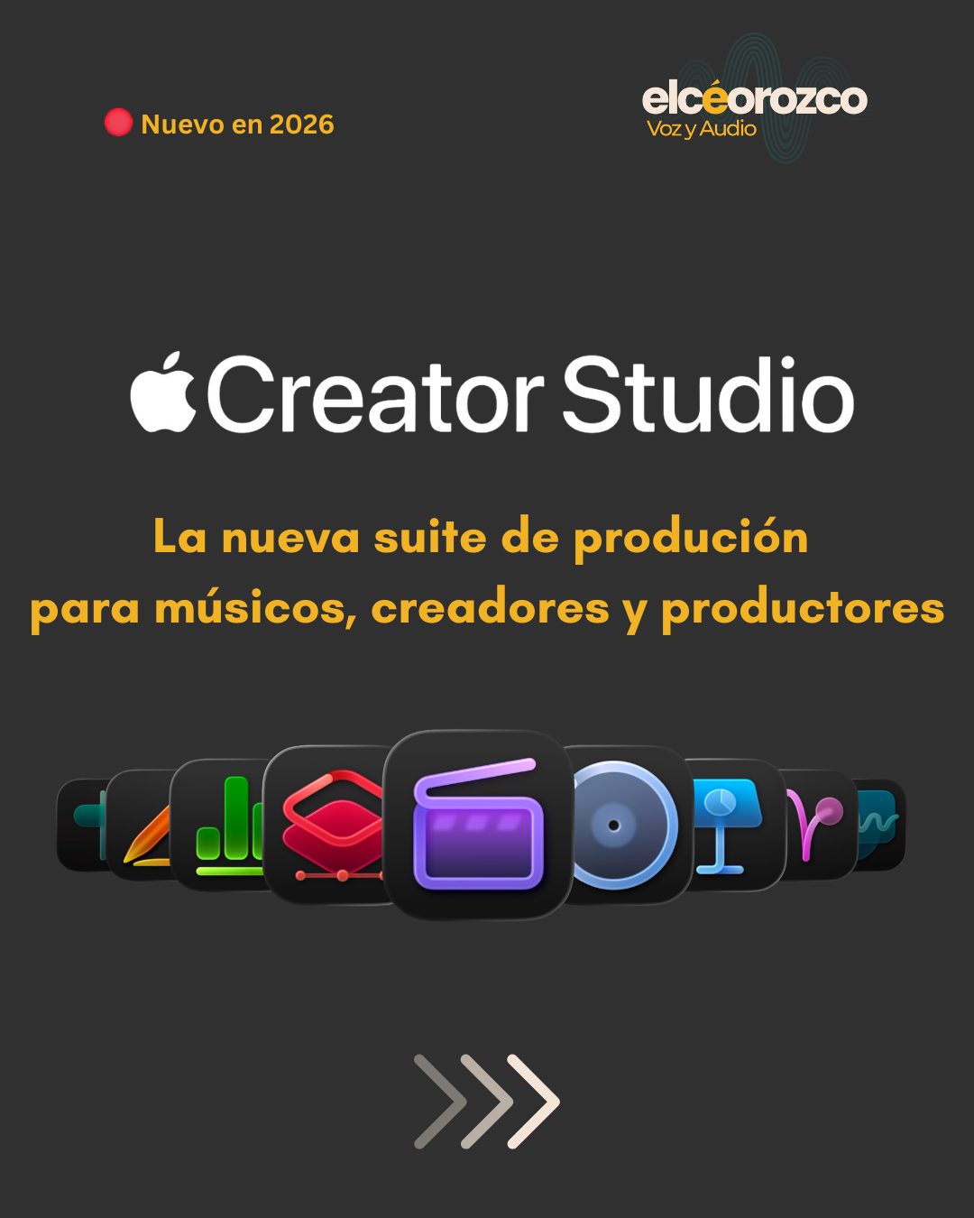 Apple Creator Studio 2026: La Suite Definitiva para Músicos, Productores y Creadores de Contenido