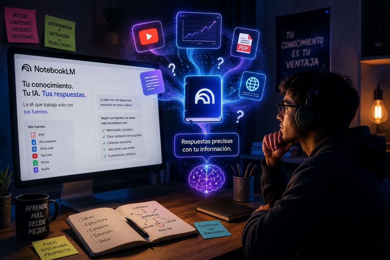 NotebookLM: Cómo usar la IA de Google para aprender de los mejores creadores y potenciar tu negocio