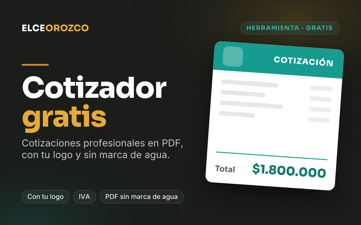 Cotizador gratis para creativos y freelancers