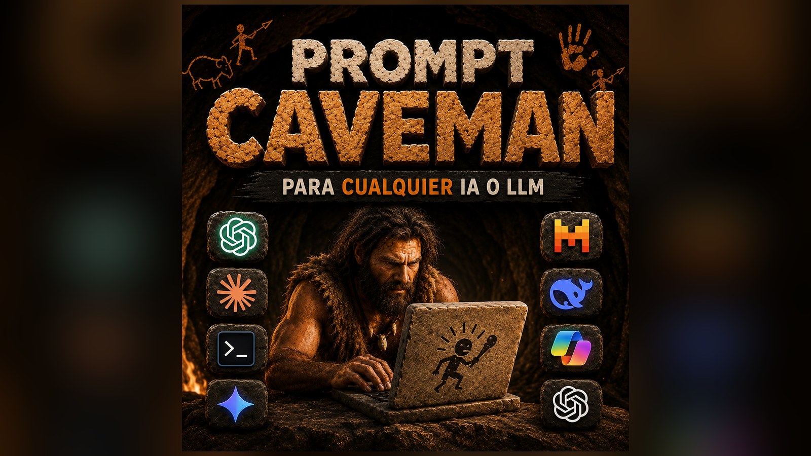 Prompt Caveman para cualquier IA o LLM: reduce tokens y obtén respuestas más precisas
